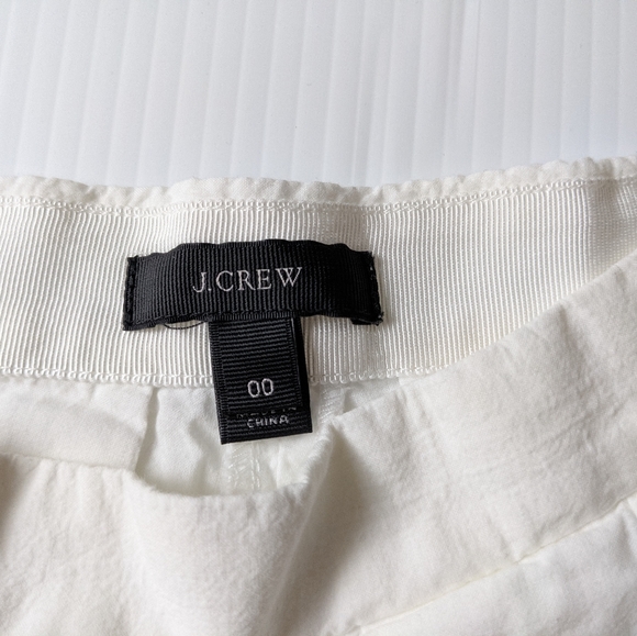 J.Crew Pleated Eyelet Skort in White (Ivory) Size 00 - Picture 10 of 13